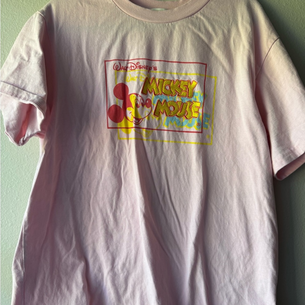 Disney Mickey Mouse Pink Short Sleeve Tee